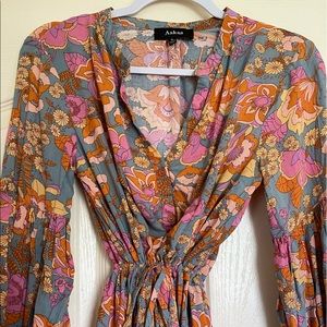 Vici dolls, red dress boutique, flowy mini floral dress. NEVER WORN.